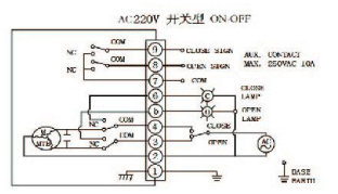 AC220V開關型接線圖