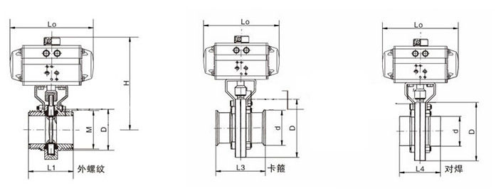 氣動衛生級蝶閥結構形式